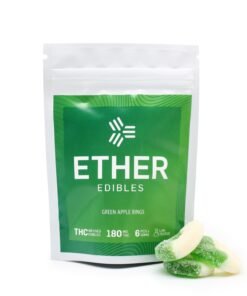 Ether Edibles 180MG THC – Green Apple Rings