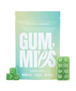Euphoria Cannabis – Green Apple 500mg THC Gummies