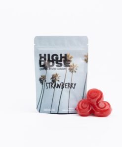 High Dose 1000mg THC Gummy – Strawberry