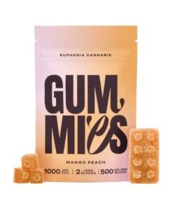 Euphoria Cannabis – Mango Peach 1000mg THC Gummies