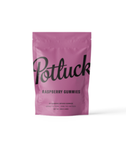 Potluck Edibles 200mg THC Gummies – Raspberry