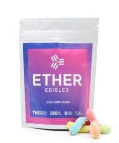 Ether Edibles 180MG THC – Sour Gummy Worms