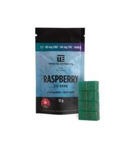 Twisted Extracts Jelly Bombs 1:1 40mg THC + 40mg CBD – Blue Raspberry (Indica)