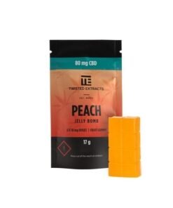 Twisted Extracts Jelly Bombs 80mg CBD – Peach