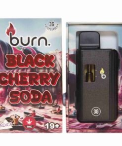 Burn 3mL Disposable Vapes – Black Cherry Soda THC Distillate