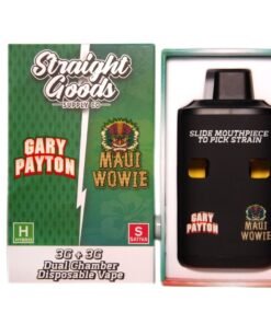Straight Goods Supply Co. 6 Gram Dual Chamber Disposable Vapes – Gary Payton + Maui Wowie THC Distillate
