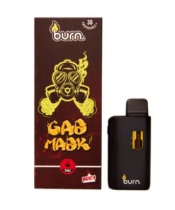Burn 3mL Disposable Vapes – Gas Mask THC Distillate