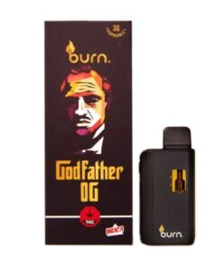 Burn 3mL Disposable Vapes – Godfather OG THC Distillate