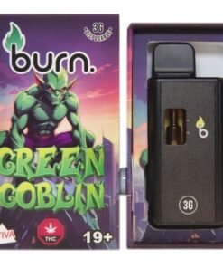 Burn 3mL Disposable Vapes – Green Goblin THC Distillate