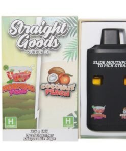 Straight Goods Supply Co. 6 Gram Dual Chamber Disposable Vapes – Morning Punch + Coconut Punch THC Distillate