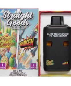 Straight Goods Supply Co. 6 Gram Dual Chamber Disposable Vapes – Peyote Cookies + Nuken THC Distillate