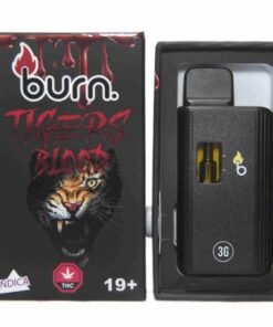 Burn 3mL Disposable Vapes – Tiger Blood THC Distillate